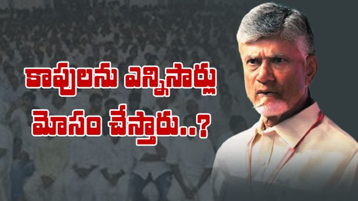 Chandrababu cheated kapu community